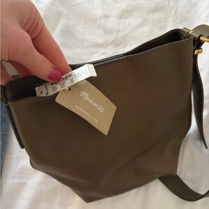 Madewell Leather Bucket Crossbody